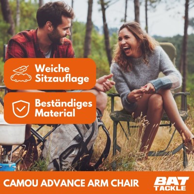 BAT-Tackle Camou Advance Arm Chair,