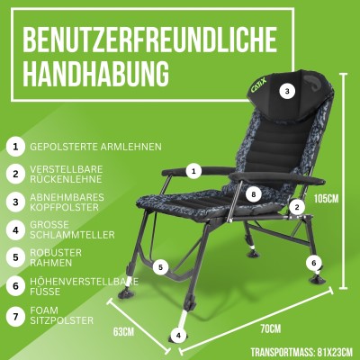 Catix D-Camou Chair - Stuhl grau - 8,5kg