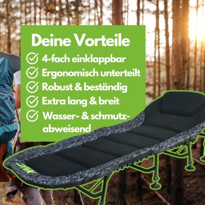 Catix D-Camou 8-Leg Bedchair - Liege grau - 12,5kg