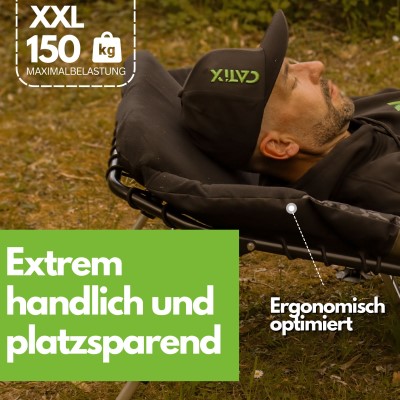 Catix D-Camou 8-Leg Bedchair - Liege grau - 12,5kg