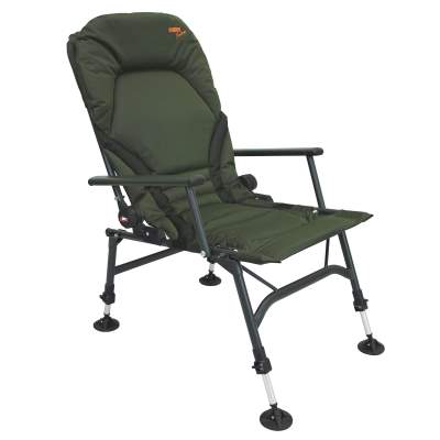 BAT-Tackle Kingdom Recliner Carp Chair (Karpfenstuhl) mit Armlehnen,