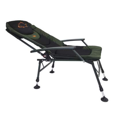 BAT-Tackle Hellmaster Recliner Carp Chair (Karpfenstuhl) mit Armlehnen,