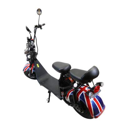 Elektro Scooter 2-Sitzer, Union Jack - englische Flagge