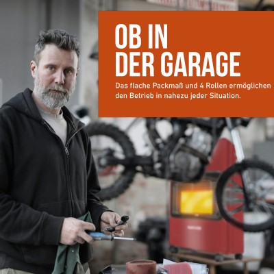 NAYVER Gasheizofen inkl. Schlauch und Druckminderer Camping Heizung Rot