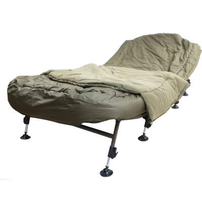 Cyprinus Wide Boy Karpfenliege + Sleep System 5 Season Schlafsack, 220 x 110 cm - 150 KG