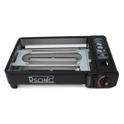 Rsonic Butangas Camping Grill mit Koffer inkl. 8 Gaskartuschen,