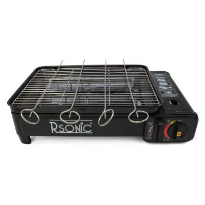 Rsonic Butangas Camping Grill mit Koffer inkl. 8 Gaskartuschen,