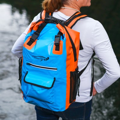 Legendfossil Tarpauline Rucksack Traveller Drybag blau-orange - 30L