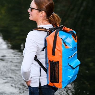 Legendfossil Tarpauline Rucksack Traveller, blau-orange - 30L