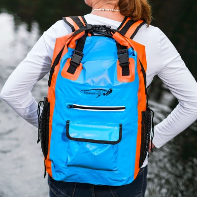 Legendfossil Tarpauline Rucksack Traveller, blau-orange - 30L