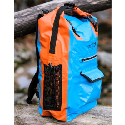 Legendfossil Tarpauline Rucksack Traveller, blau-orange - 30L