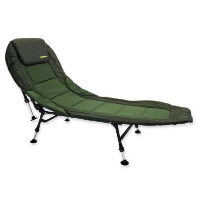 Angel Domäne Nightwalker Pro Comfort Bedchair 6 Bein Karpfenliege und Oval Shelter,