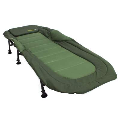 Angel Domäne Nightwalker Pro Comfort Bedchair 6 Bein Karpfenliege und Welli Wipe (Fußschoner),