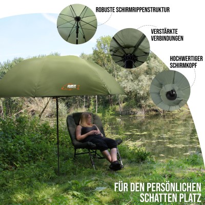 BAT-Tackle PVC Nubrolly Angelschirm Bogenmaß 2,50m 250cm