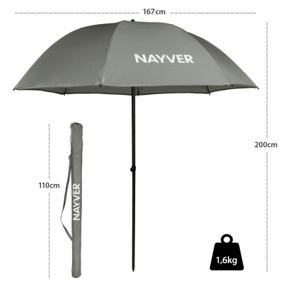 NAYVER Schirm inkl. Tasche NUR FÜR AMAZON