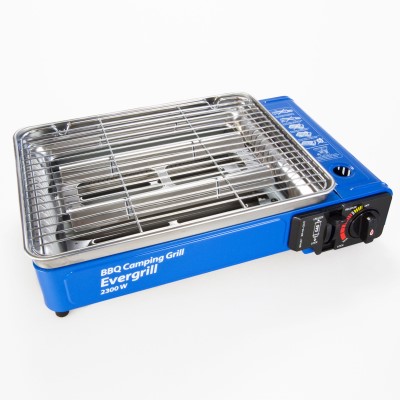 Butangas Camping Gasgrill Evergrill mit Transportkoffer