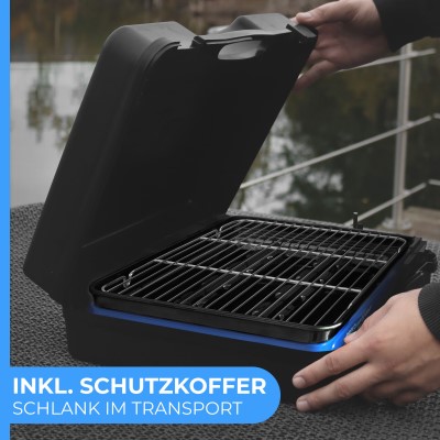 Butangas Camping Grill Evergrill inkl. 8 Gaskartuschen inkl. 8 Kartuschen (MSF-1A)
