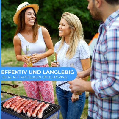 Butangas Camping Grill Evergrill inkl. 8 Gaskartuschen inkl. 8 Kartuschen (MSF-1A)
