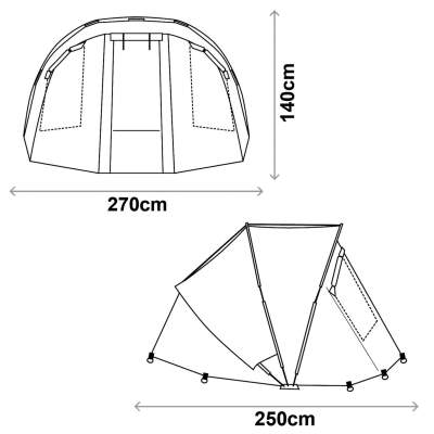 Angel Domäne Village Dome 275x225x135cm - 4,5kg