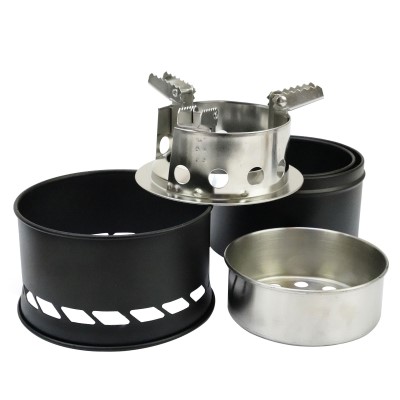 Faith Woodburner Outdoor Kochset - mobiler Holzkocher inkl. Geschirr