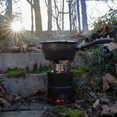 Faith Woodburner Stove - Travel Version - mobiler Holzkocher 13,5x20,5cm - 1 Stück