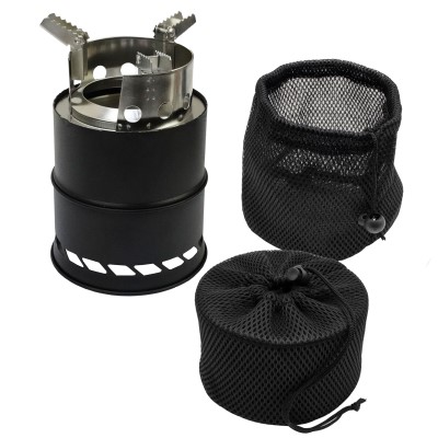 Faith Woodburner Outdoor Kochset - mobiler Holzkocher inkl. Geschirr