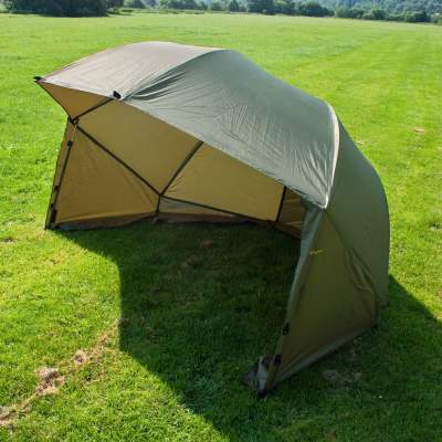 BAT-Tackle 60'' Oval Squat Brolly + Maxxlounge 6-Bein Karpfenliege Bundle,