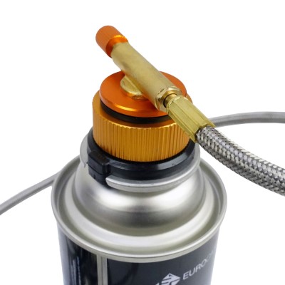 EuroCatch Klappbarer Gaskocher 6800W inkl. Adapter - Campingkocher Turbo Version