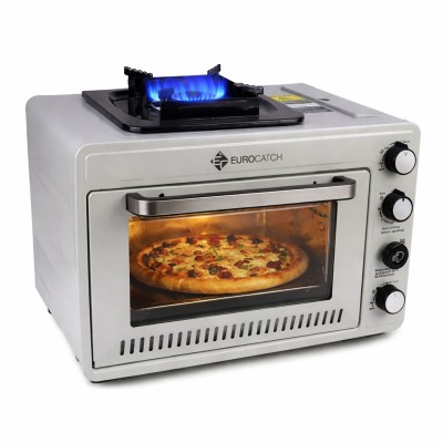 EuroCatch Gasofen - tragbarer Campingofen 50 x 37 x 39cm - 2,4Kw - 1 Stück