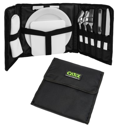 Catix Cutlery & Crockery Set Camping-Besteck 26 x 23 x 4cm