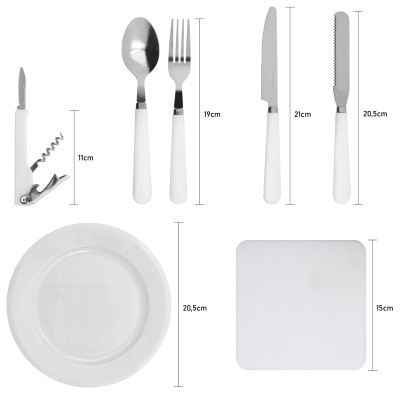 Catix Cutlery & Crockery Set, 26 x 23 x 4cm