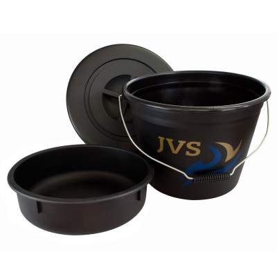 JVS Futtereimer Set (Eimer, Schüssel Deckel) 18L, 41,5cm - 18Liter