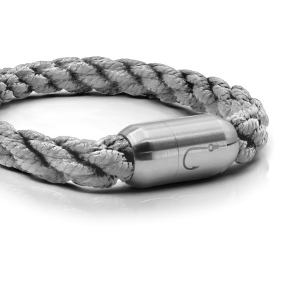 NAYVER KAPT´N Hook Armband Grau-Silber - 18cm