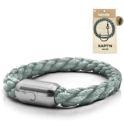 NAYVER KAPT´N Hook Armband Hellblau-Silber - 22cm