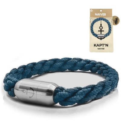 NAYVER KAPT´N Anchor, Marineblau-Silber - 20cm