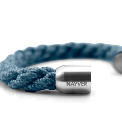 NAYVER KAPT´N Anchor Armband Marineblau-Silber - 18cm