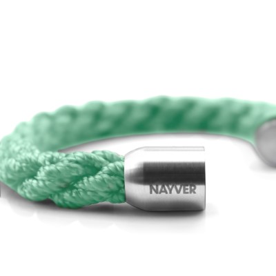 NAYVER KAPT´N Anchor Armband Mintgrün-Silber - 16cm