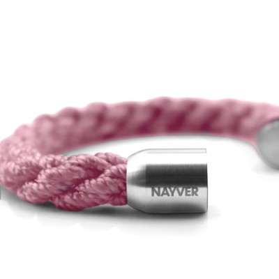 NAYVER KAPT´N Anchor Armband Hellpink-Silber - 18cm