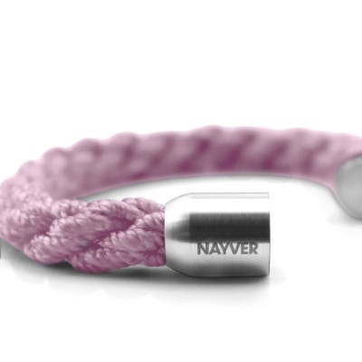 NAYVER KAPT´N Anchor Armband Helllila-Silber - 18cm