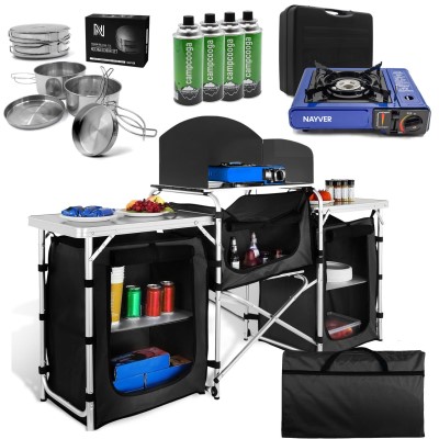 NAYVER Campingküche mit Zubehör