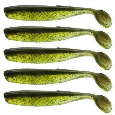 Angel Domäne Action Shad O-Tail, 10,5cm, Clear Watermelon Black Pepper 5er Pack, 10,5cm - Orange Pearl Black Pepper - 5 Stück