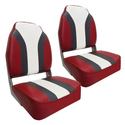 Waterside 2er Set High Back Pro Bootssitz (Boat Seat) Redline