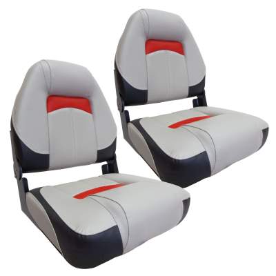 Waterside 2er Set Luxus High Back Bootssitz (Boat Seat) Comfort Plus,