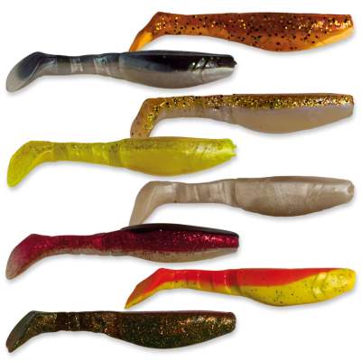 Angel Domäne Action Shad Set 10cm 24 St. gemischt für Zander und Hecht