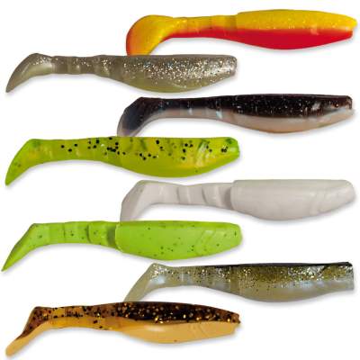 Angel Domäne Action Shad Set 6,5cm 48 St. gemischt für Barsch und Zander