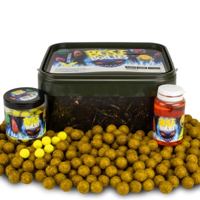 BAT-Tackle Sessionpack Böse Boilies im Realistric® Eimer, 18mm Sexy Scopex + Dip + Pop Ups