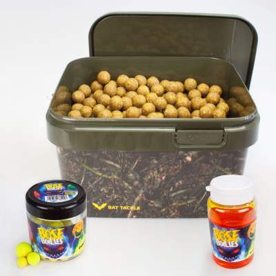 BAT-Tackle Sessionpack Böse Boilies im Realistric® Eimer 18mm Sexy Scopex + Dip + Pop Ups