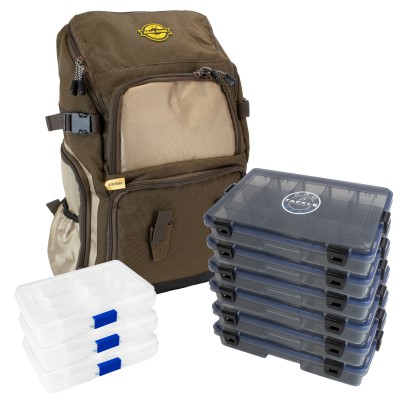 Pro Tackle Luxus Angelrucksack Force One Bundle 9 x