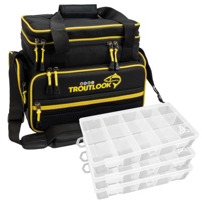 Troutlook Forellentasche mit Boxen Angeltasche Big - Bundle