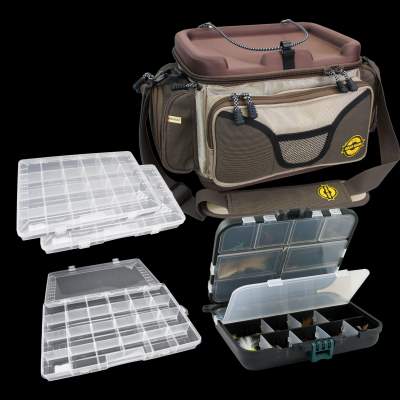 Pro Tackle Gear Bag Force One Angeltaschen Set inkl. 4 Boxen 45x28x26cm